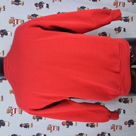 Vintage Hard Rock Cafe Chicago embroidered red & silver XL pullover sweatshirt - Picture 4 of 5